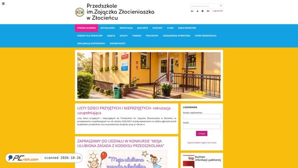 zlocieniaszek.edupage.org screenshot