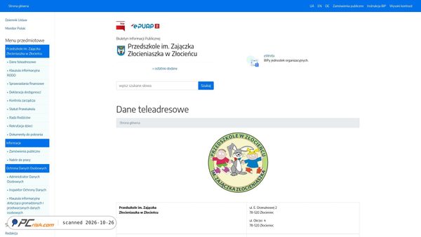 zlocieniec-przedszkole-bip.alfatv.pl screenshot